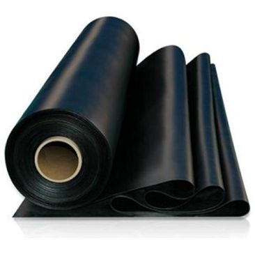 Black Plysolene PIB thermoplastic sheeting roll (0.815m x 1m) for pipe and duct waterproofing.