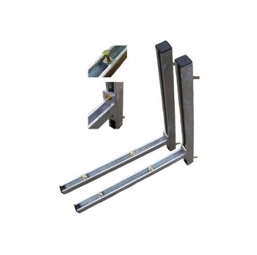 Cantilever Arm Wall Bracket Kit - 2 x 600mm Arm 2 x 750mm Vertical Steel