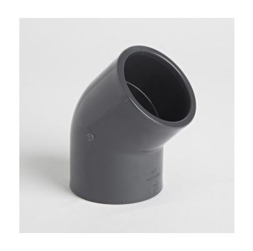 Grey Pvcu 3/4 Inch Pressure Pipe 45 Degree Elbow