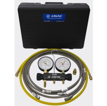 Javac PVRSET Nitrogen Pressure Manifold set, including Hoses and Adaptors.