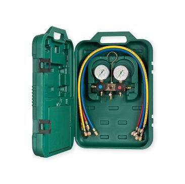 Refco Air Conditioning Manifold Set Including Lines R22 R410a & R407C