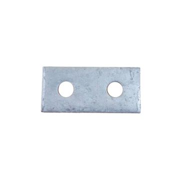 2 Hole Straight Steel Plate BZP Finish