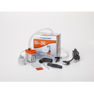Sauerman SI-30 Mini Condensate Pump White and Orange Box Contents
