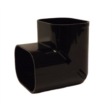 100mm Internal Elbow Slimduct Trunking Black