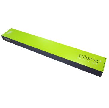 
Aspen Silent+ Mini Lime Condensate Pump (FP3322/5) packaging box, featuring a green and black design with the product name prominently displayed.