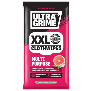 Ultragrime Multi Purpose XXL Clothwipes Pomelo 20 pack