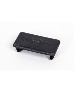 41 mm x 21mm Black Steel Slotted Channel Plastic End Caps