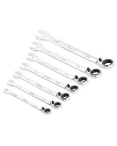 Draper Metric Ratcheting Combination 7 Piece Spanner Set