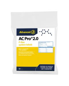 Aspen Pumps AC Pro 2.0 F-Gas Labels UK | Compliance Stickers for HVAC Refrigeration Systems