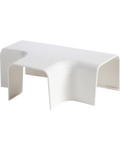 White Plastic Trunking Sauermann 110 x 75mm Tee Joint TJE80