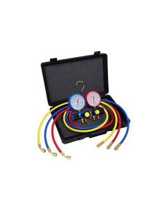Javac 4 Way Air Conditioning Manifold R410a 3 x 5/16 Hoses