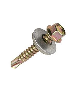 Tek Screw 5.5x38 Self Tap Self Drill Screw + 16mm Washer Pack of 100