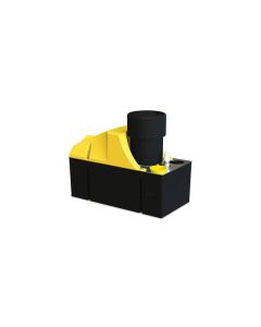 Aspen HD 6 Heavy Duty Condensate Pump FP2074/2 in black and yellow, featuring a 4-litre tank and cylindrical motor housing, designed for HVAC and refrigeration systems.