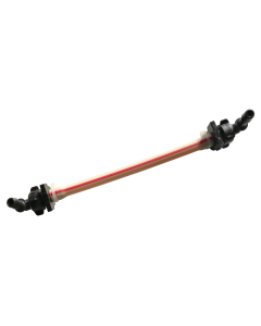 Aspen Pumps FP3394 Replacement Hose Spare Headtube Kit featuring a flexible beige tube with red stripe, black plastic end fittings, and barb connectors for easy HVAC condensate pump installation.