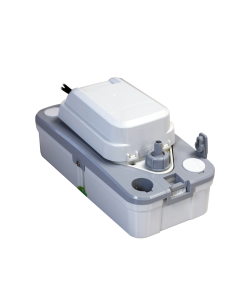 The Aspen Endurance Boiler Condensate Removal Pump with 550 L/h max flow, 5.5m max head, stainless steel motor shaft, and IP24 protection is shown from an angled front view.