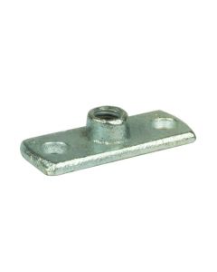 Back Plate Galvanised Pipe Clip Clamp M10 Female Thread