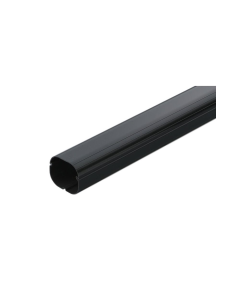 100mm wide, 2 metre length black slimline trunking