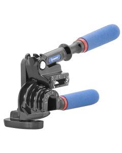 Imperial 470-FH Triple Head 180° Tube Bender with Roto-Lok™ Indexing Handle, featuring a black die-cast aluminium body, blue cushion grips, and calibrated markings for 3/16”, 1/4”, 5/16”, and 3/8” tubing.