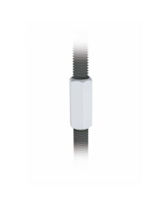 M8 Threaded Rod Connector Zinc Plated Bag of 100