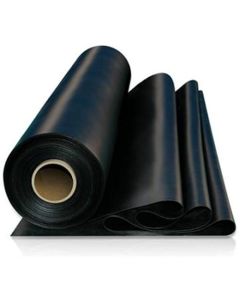 Black Plysolene PIB thermoplastic sheeting roll (0.815m x 1m) for pipe and duct waterproofing.