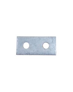 2 Hole Straight Steel Plate BZP Finish