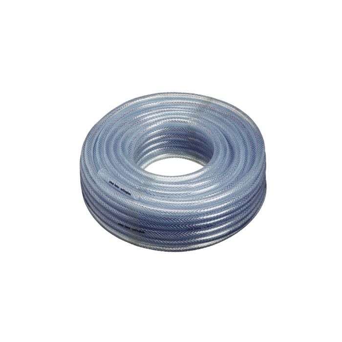 6mm ID 30 Metre Length Clear Braided PVC Hose With Synthetic Reinforment Au. 