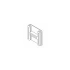 Channel End Caps 41 X 41 White Per 100