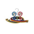 Mastercool Refrigeration Manifold Gauge Set Two Way with 3 x 90cm Hoses R410 R404 93636-E