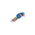 Draper Metric Coloured Hexagon and Ball End Key Set (9 Piece)