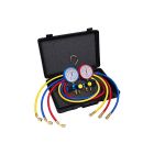 Javac 4 Way Air Conditioning Manifold R410a 3 x 5/16 Hoses