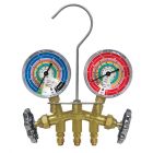 Mastercool 2-Way R134a Manifold with 3 x 150cm hoses