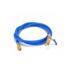 Mastercool Charging Hose blue 36 Inch 1/4 Manual ball valve
