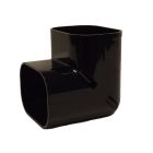 100mm Internal Elbow Slimduct Trunking Black