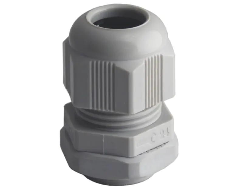 Cable Glands with Lock Nut 20mm Grey x 10 Cable Glands with Lock Nut 20mm Grey x 10