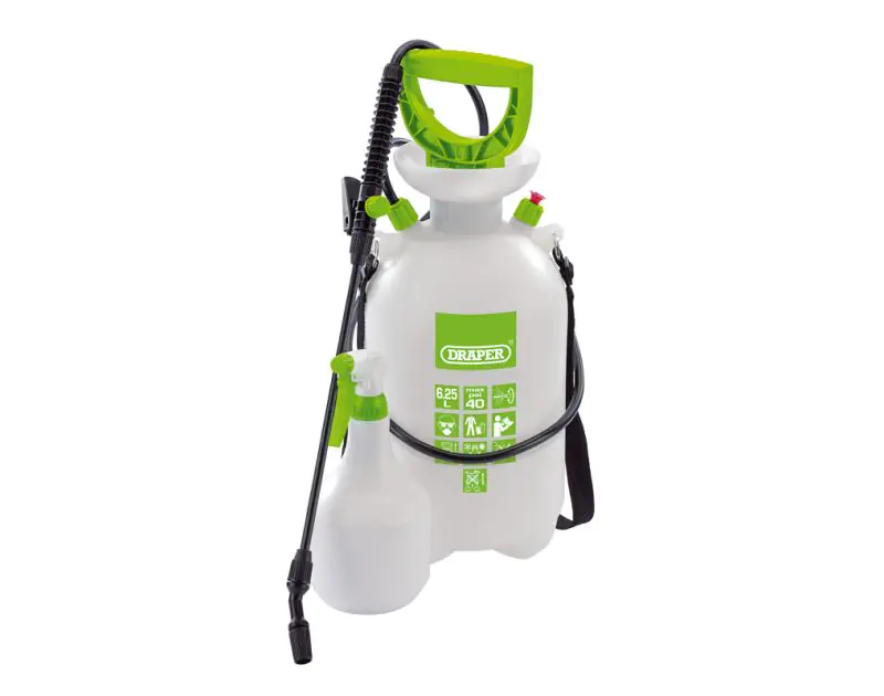 Draper 82464 Pressure Sprayer (6.25ltr) with Mini Sprayer (900ml) Draper 82464 Pressure Sprayer (6.25ltr) with Mini Sprayer (900ml)
