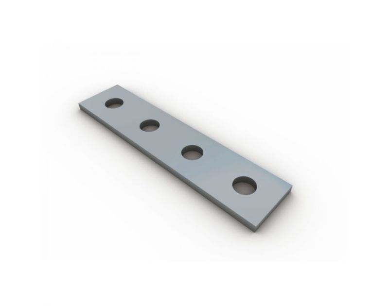 Four Hole Steel Channel Plate