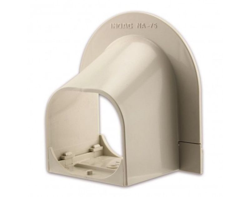 Inoac Plastic Pipe Trunking 60mm Corner Cap NA-60 Inoac Plastic Pipe Trunking 60mm Corner Cap NA-60