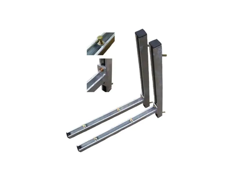 Cantilever Arm Wall Bracket Kit - 2 x 600mm Arm 2 x 750mm Vertical Steel Cantilever Arm Wall Bracket Kit - 2 x 600mm Arm 2 x 750mm Vertical Steel