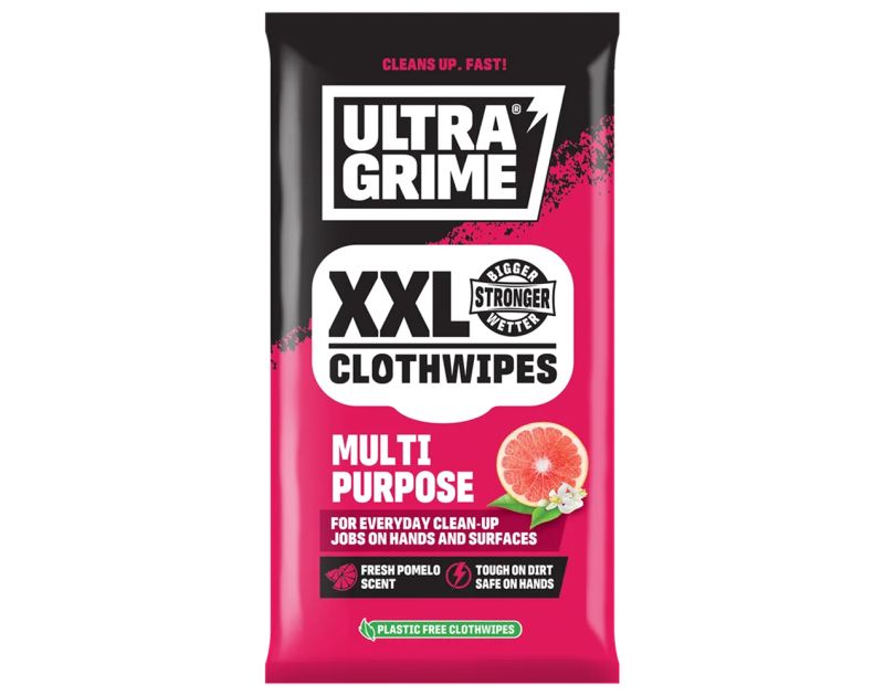 Ultragrime Multi Purpose XXL Clothwipes Pomelo 20 pack