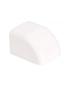 110 x 75 White Plastic Trunking End Cover EDTE110