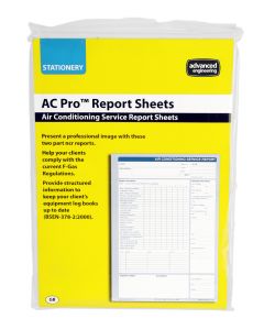 Advanced Engineering AC Pro Air Conditioning and Refrigeration Report Sheets