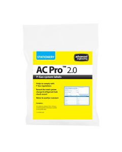 AC Pro 2.0 F Gas System Labels - 30 Labels