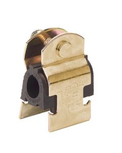 6mm 1/4 inch Channel Mounted Pipe Clip Cushion Clamp - Pack of 10