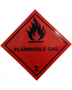 Red Flammable Sticker