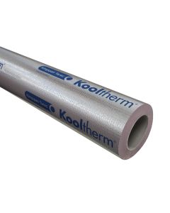 Kingspan Kooltherm Foil-Faced Phenolic Pipe Insulation 15mm thick, suitable for 15mm diameter Pipe, 1 metre length
