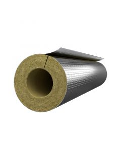 Rockwool 20mm Thick 17mm Bore Foil Faced Pipe Insulation x 1 metre