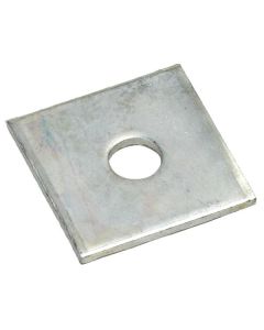 M10 x 40 x 3mm Square Plate Washer Zinc Plated BS4310 Per 100
