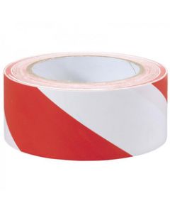 Draper 33m x 50mm Red and White Hazard Tape Roll