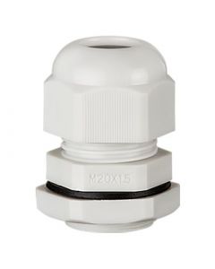 Dome Top Glands With Lock Nut 20Mm White X 10
