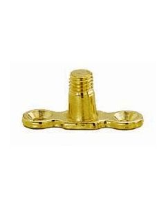 Back Plate Brass Pipe Clip Clamp M10 Male Thread